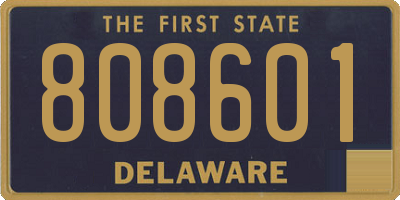 DE license plate 808601