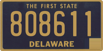 DE license plate 808611
