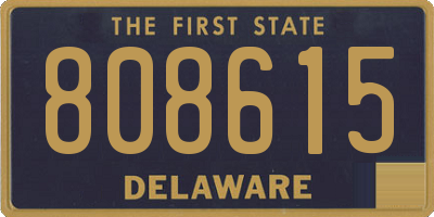 DE license plate 808615
