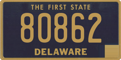 DE license plate 80862