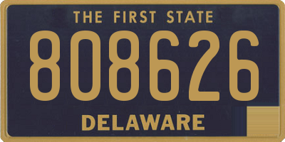 DE license plate 808626