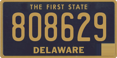DE license plate 808629