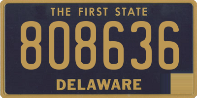 DE license plate 808636