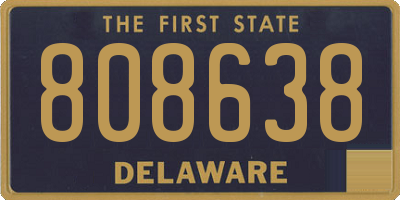 DE license plate 808638