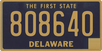 DE license plate 808640