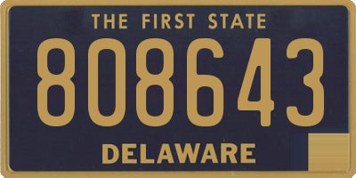 DE license plate 808643