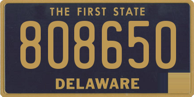 DE license plate 808650