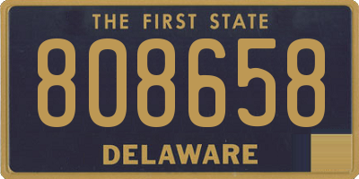 DE license plate 808658