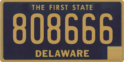 DE license plate 808666