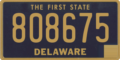 DE license plate 808675
