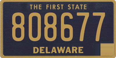 DE license plate 808677