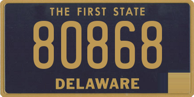 DE license plate 80868