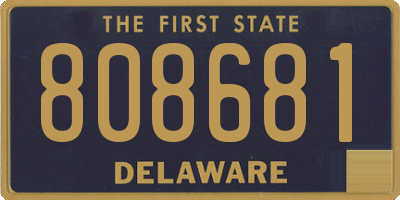 DE license plate 808681