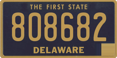 DE license plate 808682