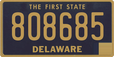 DE license plate 808685