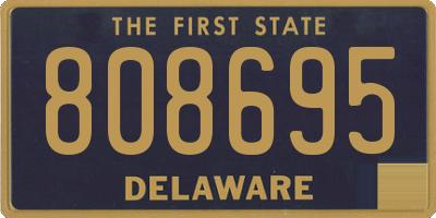 DE license plate 808695