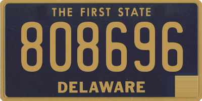 DE license plate 808696