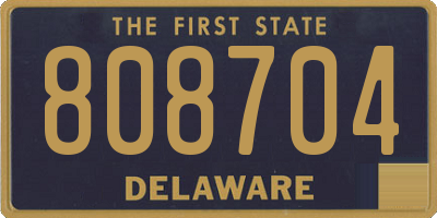 DE license plate 808704