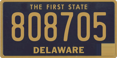 DE license plate 808705