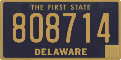 DE license plate 808714
