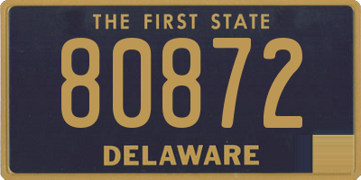 DE license plate 80872