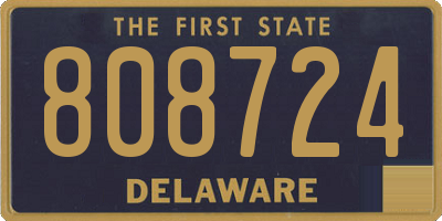 DE license plate 808724
