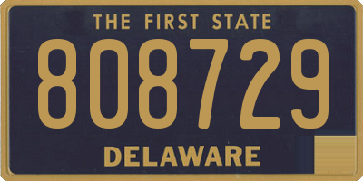 DE license plate 808729