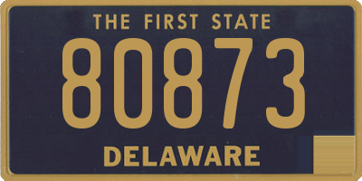 DE license plate 80873