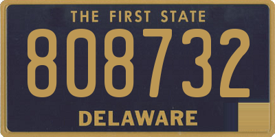 DE license plate 808732