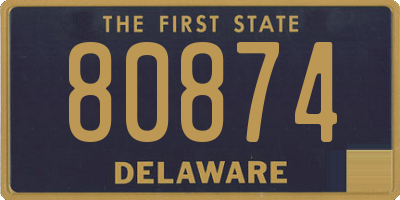 DE license plate 80874