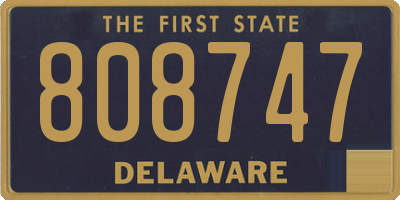DE license plate 808747