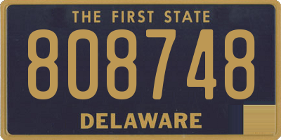 DE license plate 808748
