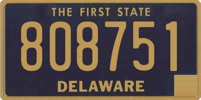 DE license plate 808751