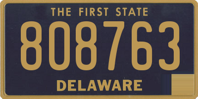 DE license plate 808763