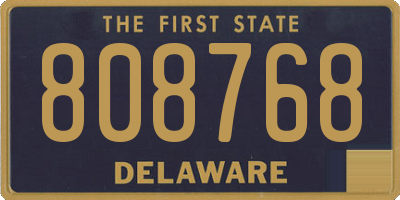DE license plate 808768