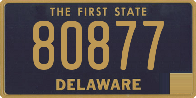 DE license plate 80877