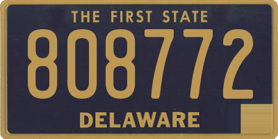 DE license plate 808772