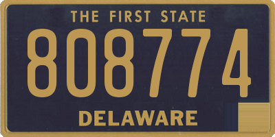 DE license plate 808774