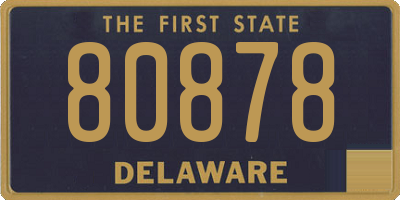 DE license plate 80878