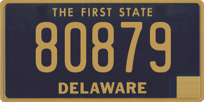 DE license plate 80879
