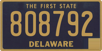 DE license plate 808792