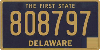 DE license plate 808797