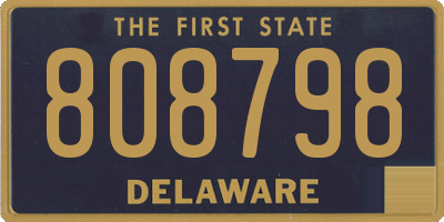 DE license plate 808798