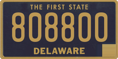 DE license plate 808800