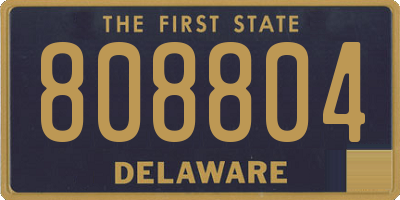 DE license plate 808804