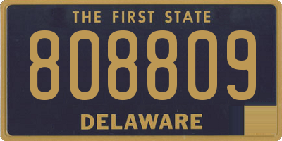 DE license plate 808809