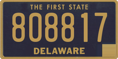 DE license plate 808817