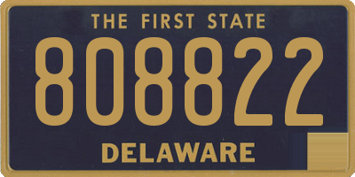 DE license plate 808822