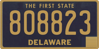 DE license plate 808823