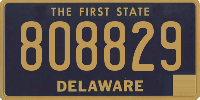 DE license plate 808829